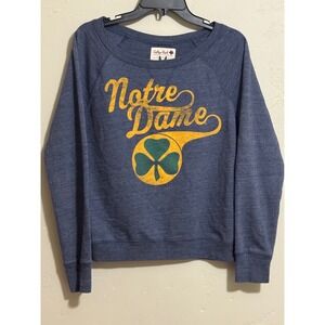 Notre Dame Fighting Irish Sweatshirt Womens M College Vault Tailgate Slouchy